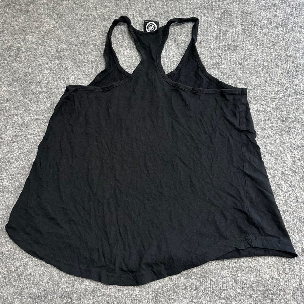 Calhoun Tank Top Womens Size S Black Boston Bruins NHL Racerback Distressed Logo